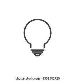 Lightbulb lamp graphic design template vector isolated illustration