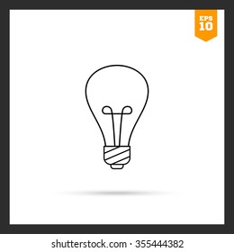 Lightbulb line icon