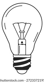 Lightbulb line icon. Idea symbol. Inspiration sign