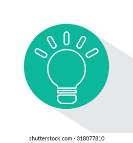 lightbulb line icon. vector design