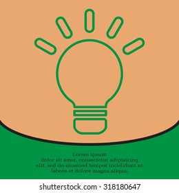 lightbulb line icon. vector design