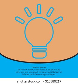 lightbulb line icon. vector design