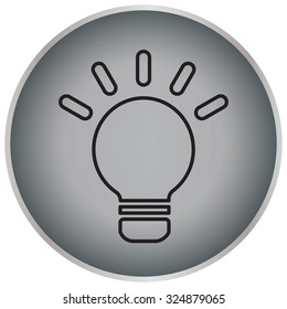 lightbulb line icon. vector design