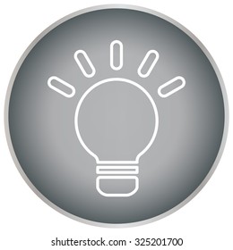 lightbulb line icon. vector design