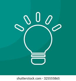 lightbulb line icon. vector design