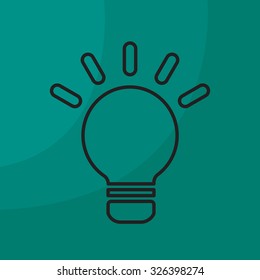 lightbulb line icon. vector design