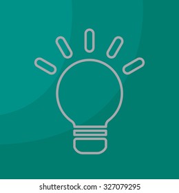 lightbulb line icon. vector design