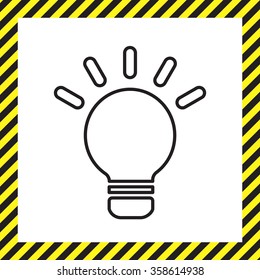 lightbulb line icon. vector design