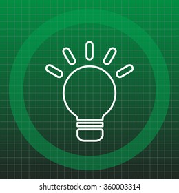 lightbulb line icon. vector design