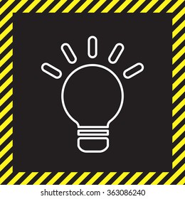 lightbulb line icon. vector design