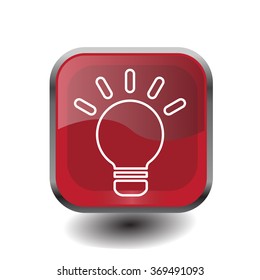 lightbulb line icon. vector design