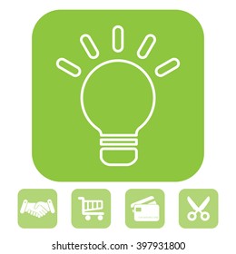 lightbulb line icon. vector design