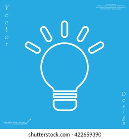 lightbulb line icon. vector design