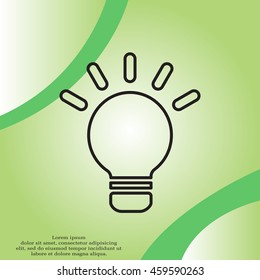 lightbulb line icon. vector design
