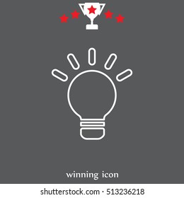 lightbulb line icon. vector design