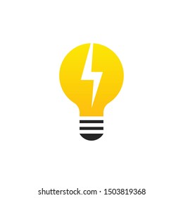lightbulb logo design template,  light bulb logo design