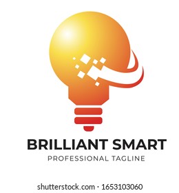 Logo de la bombilla - Logo educativo
