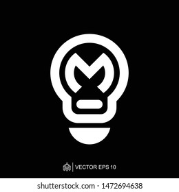 Lightbulb logo icon template, lightbulb logo vector element