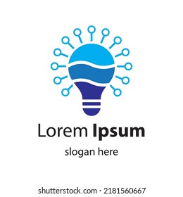 Lightbulb logo images illustration design