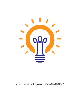 Lightbulb logo images illustration design