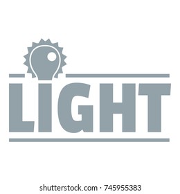 Lightbulb logo. Simple illustration of lightbulb idea vector logo for web