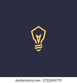 Lightbulb logo symbolizing ideas, innovation, and creative thinking.