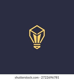 Lightbulb logo symbolizing ideas, innovation, and creative thinking.