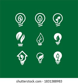 Lightbulb logo template. Lightbulb icon. Abstract lightbulb logo. Business logo template. Vector illustration