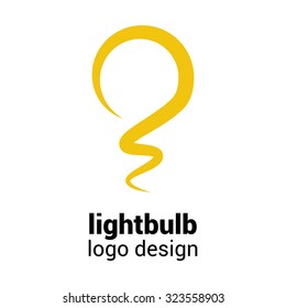 Lightbulb Logo Template. Lightbulb Icon. Abstract Lightbulb Logo. Business Logo Template