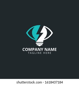 Lightbulb logo template. Lightbulb icon. Business logo template.