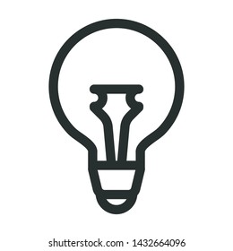 lightbulb - minimal line web icon. simple vector illustration. concept for infographic, website or app.