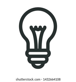 lightbulb - minimal line web icon. simple vector illustration. concept for infographic, website or app.