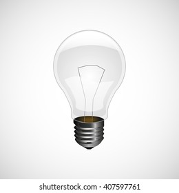 lightbulb on white