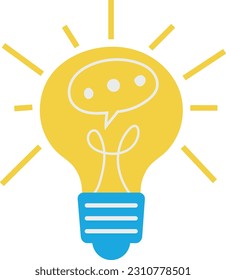 Lightbulb Power Bright Illustration Icon