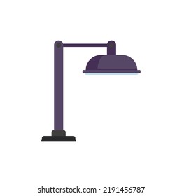 Lightbulb surgical light icon. Flat illustration of lightbulb surgical light vector icon isolated on white background