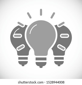 lightbulb teamwork group - concept icon