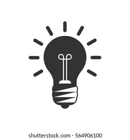 Lightbulb vector icon