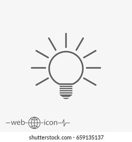 lightbulb vector icon