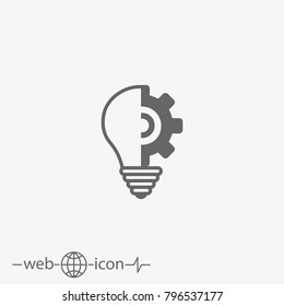 lightbulb vector icon