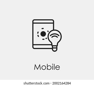 Lightbulb vector icon. Editable stroke. Symbol in Line Art Style for Design, Presentation, Website or Apps Elements, Logo. Pixel vector graphics - Vector