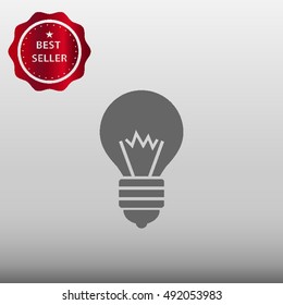 Lightbulb Vector Icon Illustration