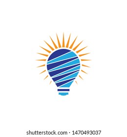 Lightbulb vector icon illustration design