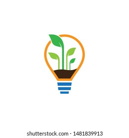 Lightbulb vector icon illustration design