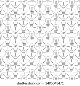 lightbulb vector icon isolated on white background creative thinking idea concept.