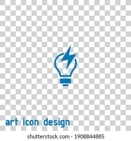 lightbulb vector icon on an abstract background
