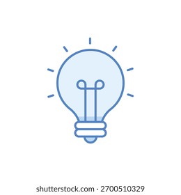 Lightbulb Vector icon stock illustration