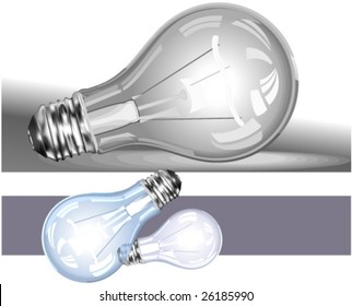 Lightbulbs: 2 illustrations in one
