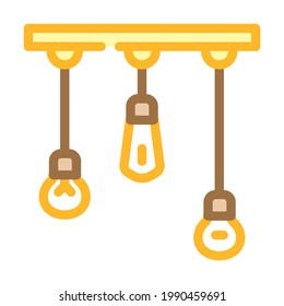 Glühbirnen entwerfen elektrische Werkzeugfarbe Symbol Vektorgrafik. Glühbirnen Design Elektro-Werkzeug Zeichen. einzelne Symbolillustration