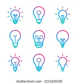 Lightbulbs Icon Set