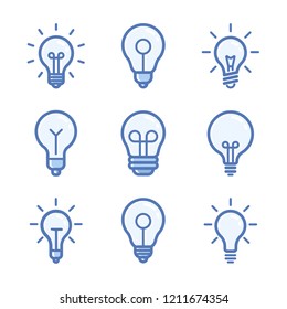 Lightbulbs Icon Set